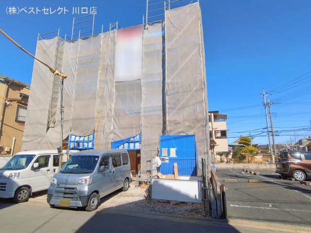 埼玉県蕨市中央７丁目の新築戸建て上棟写真 2026年2月8日撮影