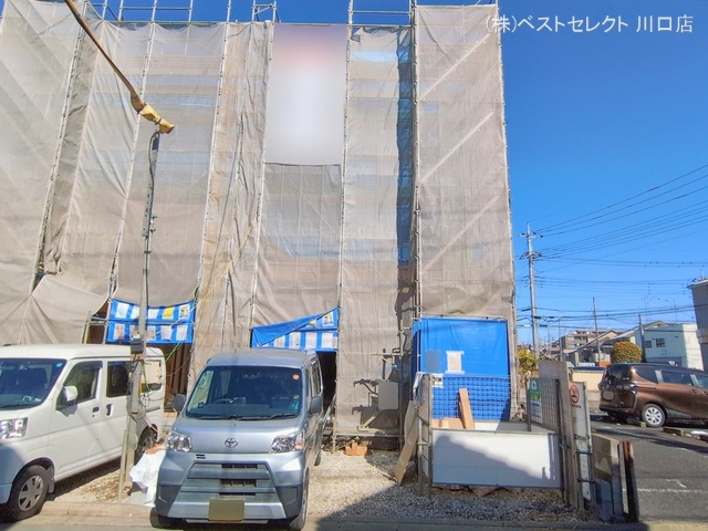 埼玉県蕨市中央７丁目の新築戸建て上棟写真 2026年2月8日撮影