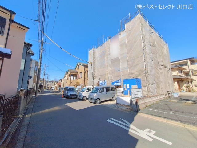 埼玉県蕨市中央７丁目の新築戸建て上棟写真 2026年2月8日撮影