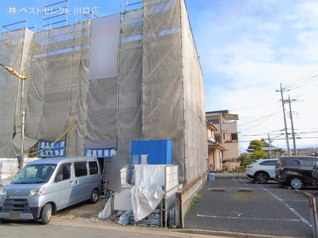 埼玉県蕨市中央７丁目の新築戸建てシート写真 2026年2月26日撮影