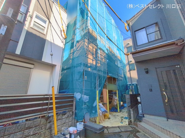 埼玉県戸田市喜沢南２丁目の新築戸建て上棟写真 2026年2月8日撮影