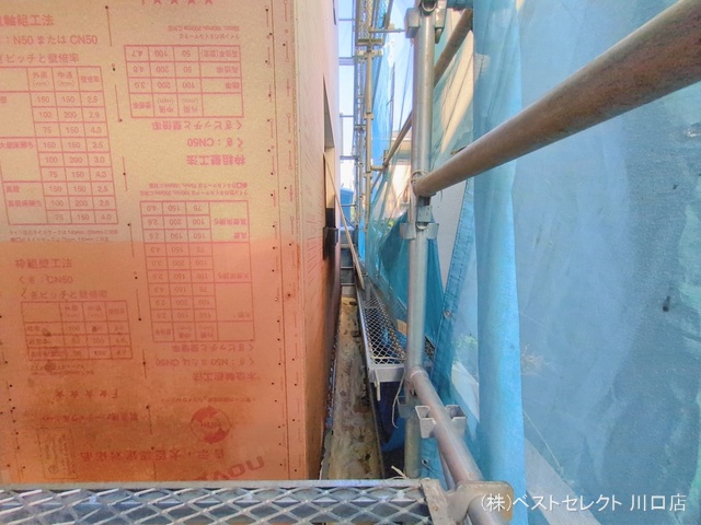 埼玉県戸田市喜沢南２丁目の新築戸建て上棟写真 2026年2月8日撮影