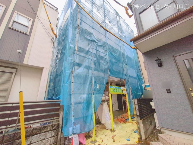 埼玉県戸田市喜沢南２丁目の新築戸建てシート写真 2026年2月24日撮影