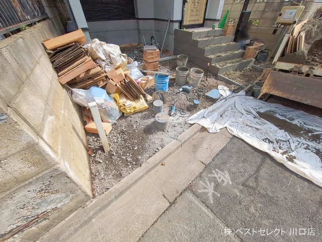 埼玉県川口市末広１丁目の新築戸建て外構写真 2026年2月26日撮影