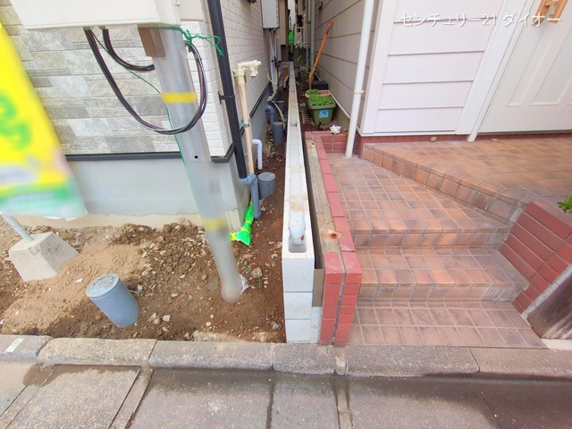 東京都江戸川区東葛西4丁目の新築戸建て外構写真 2025年5月26日撮影
