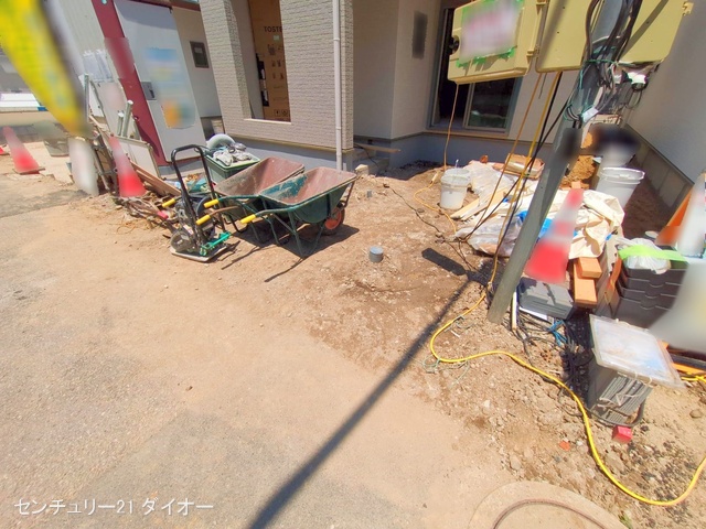 東京都江戸川区江戸川1丁目の新築戸建て外構写真 2025年6月16日撮影