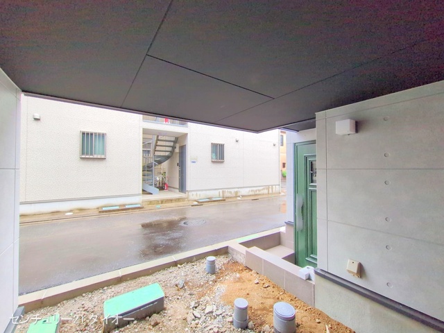 東京都葛飾区金町4丁目の新築戸建て外構写真 2025年5月5日撮影