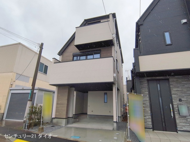 東京都江戸川区鹿骨1丁目の新築戸建て完成写真 2026年2月24日撮影