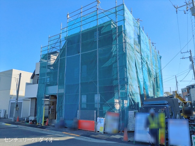 東京都江戸川区鹿骨1丁目の新築戸建てシート写真 2026年1月7日撮影