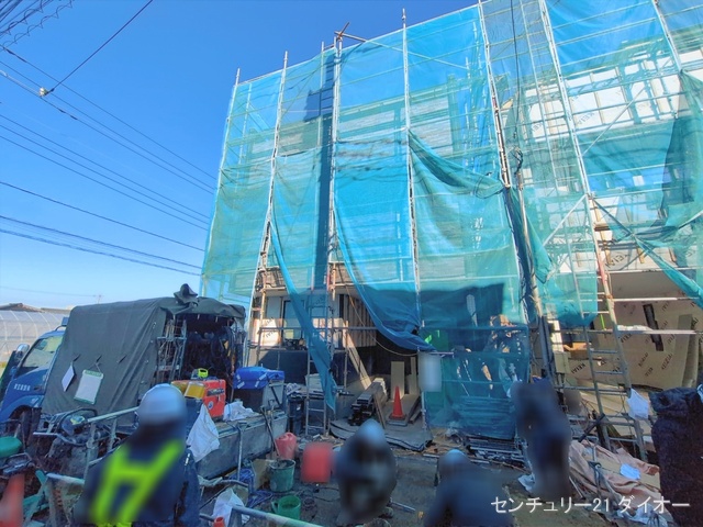 東京都江戸川区鹿骨1丁目の新築戸建てシート写真 2026年1月7日撮影