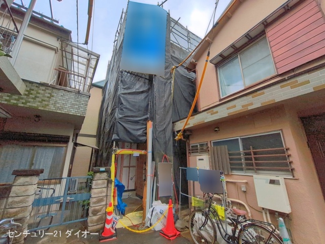 東京都江戸川区中葛西２丁目の新築戸建てシート写真 2026年3月25日撮影