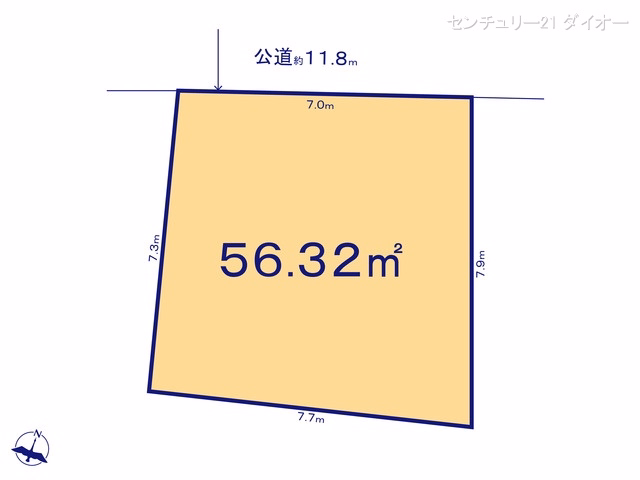 土地 葛飾区新宿5期 1号地 区画図