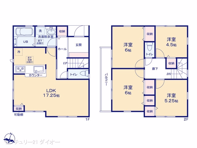 江戸川区篠崎町3丁目（戸建）01 間取図
