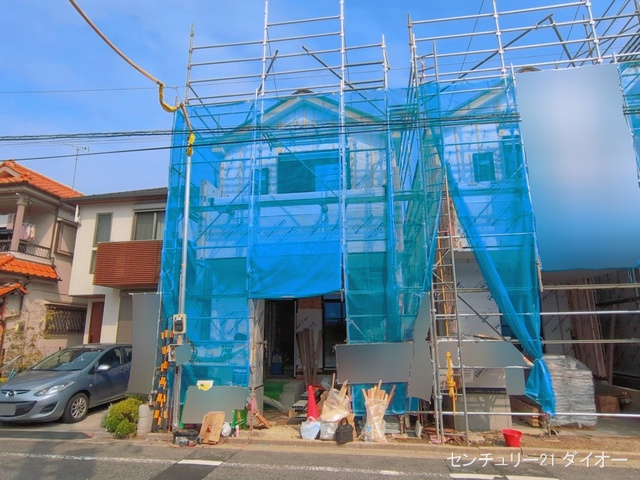 東京都江戸川区北小岩７丁目の新築戸建てシート写真 2026年3月29日撮影