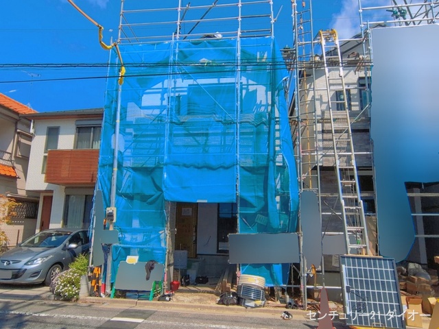 東京都江戸川区北小岩７丁目の新築戸建てシート写真 2026年4月15日撮影