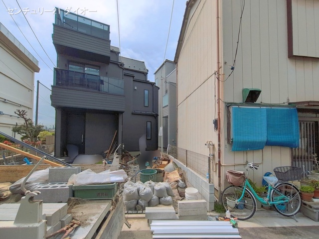 東京都江戸川区鹿骨５丁目の新築戸建て外構写真 2026年4月8日撮影