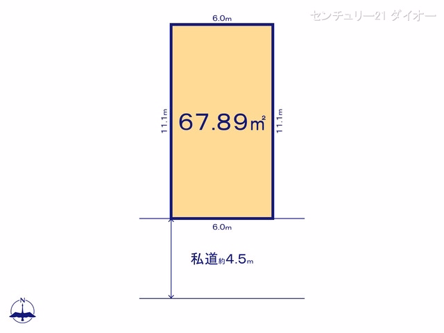 葛飾区西新小岩5丁目（土地）04 区画図