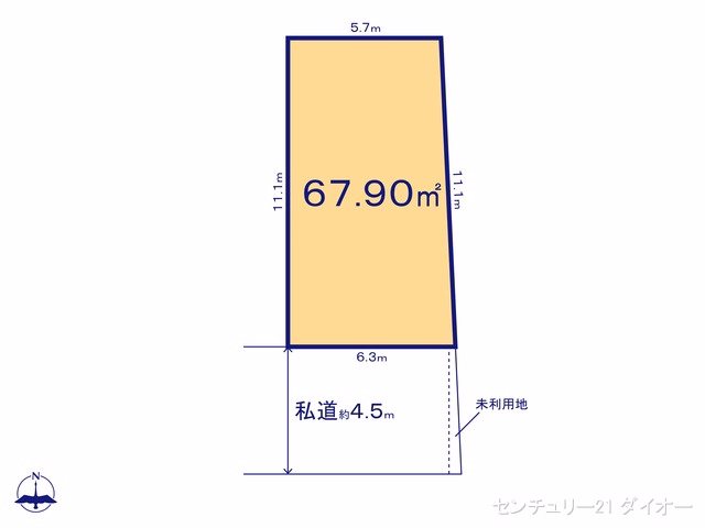 葛飾区西新小岩5丁目（土地）05 区画図