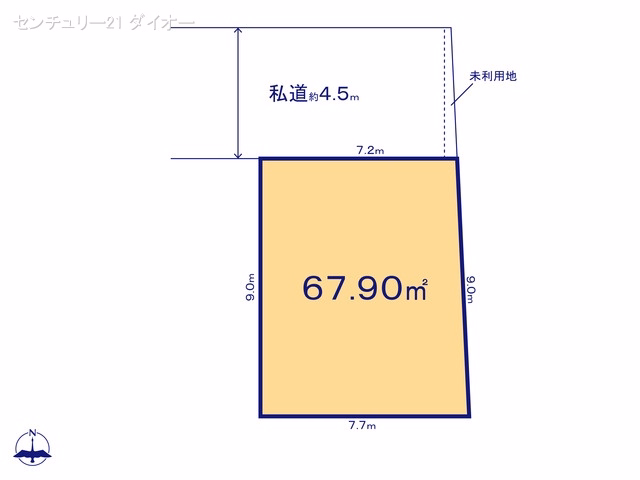 葛飾区西新小岩5丁目(土地)09 区画図