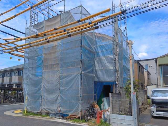 新築戸建て 江戸川区南篠崎町9期 1号棟 上棟
