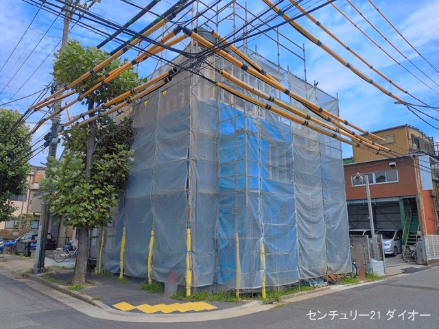 新築戸建て 江戸川区南篠崎町9期 1号棟 上棟