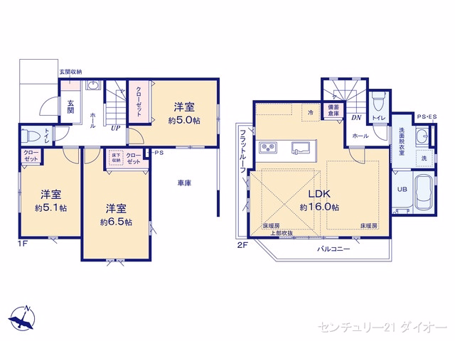 江戸川区南篠崎町4丁目（戸建）01 間取図