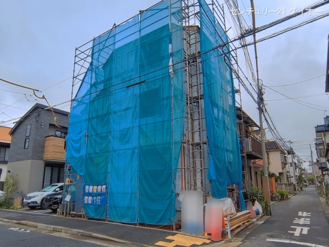 東京都江戸川区興宮町の新築戸建てシート写真 2026年6月28日撮影