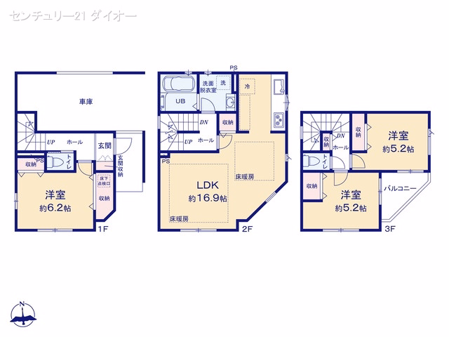 江戸川区松江1丁目（戸建）01 間取図