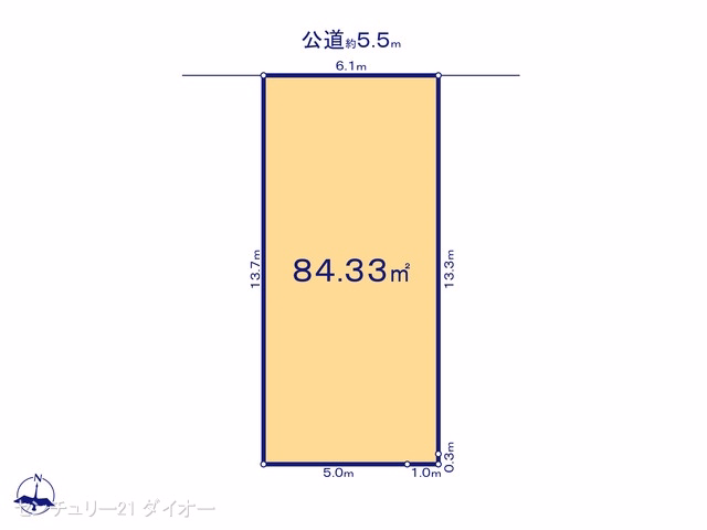 江戸川区東小岩5丁目(土地)01 区画図