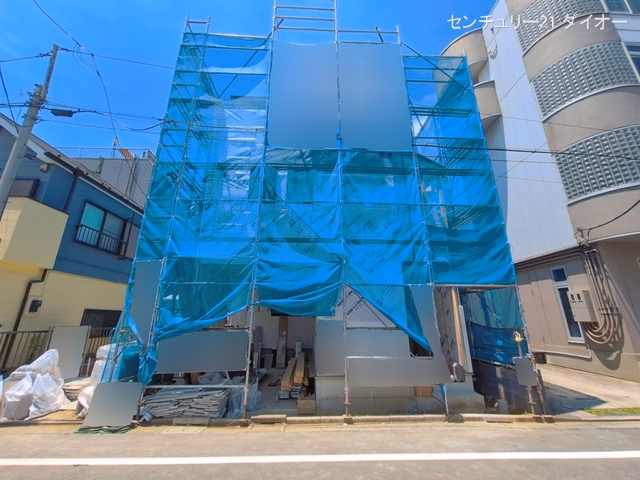 東京都江戸川区北小岩３丁目の新築戸建てシート写真 2026年7月8日撮影