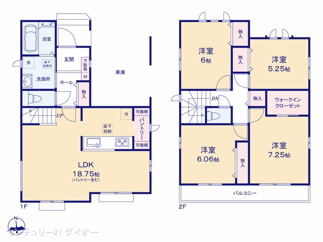 江戸川区篠崎町4丁目（戸建）A 間取図