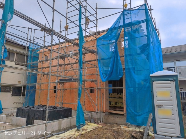 新築戸建て 江戸川区篠崎町4丁目66番 C号棟 上棟