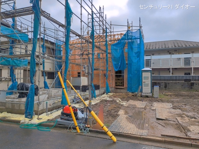 新築戸建て 江戸川区篠崎町4丁目66番 C号棟 上棟