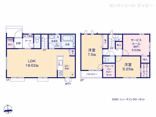 江戸川区篠崎町4丁目（戸建）C 間取図