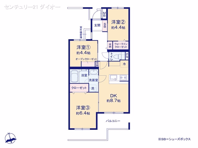 ライオンズマンション柴又 間取図