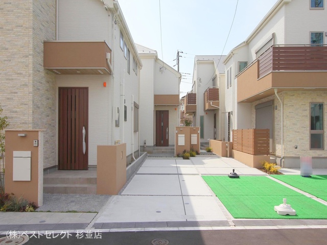 東京都中野区上鷺宮5丁目の新築戸建て完成写真 2024年3月18日撮影