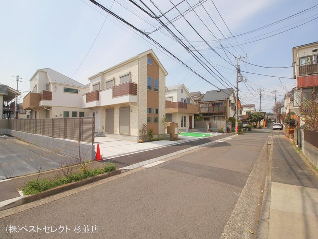 東京都中野区上鷺宮5丁目の新築戸建て完成写真 2024年3月18日撮影