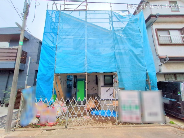 東京都杉並区本天沼1丁目の新築戸建てシート写真 2025年3月30日撮影