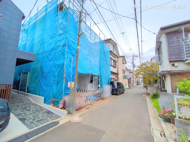 東京都杉並区本天沼1丁目の新築戸建てシート写真 2025年3月30日撮影