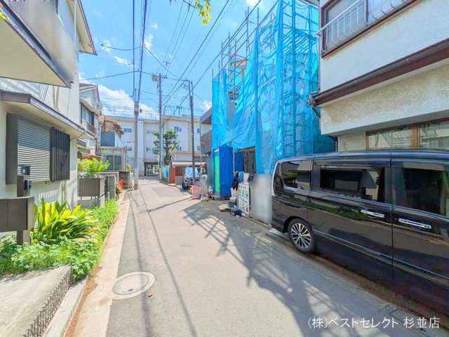 東京都杉並区本天沼1丁目の新築戸建てシート写真 2025年4月28日撮影