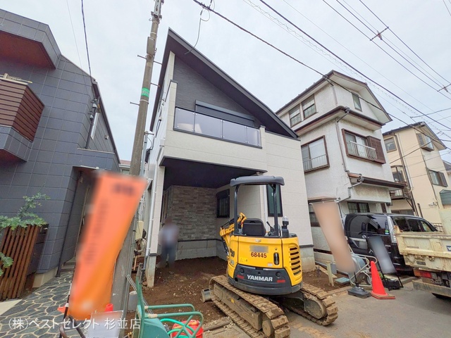 東京都杉並区本天沼1丁目の新築戸建て外構写真 2025年5月25日撮影