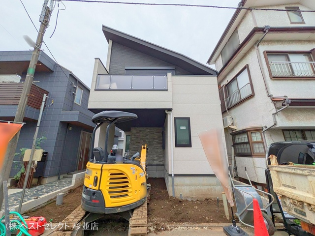 東京都杉並区本天沼1丁目の新築戸建て外構写真 2025年5月25日撮影