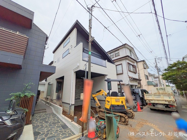 東京都杉並区本天沼1丁目の新築戸建て外構写真 2025年5月25日撮影
