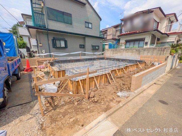 東京都杉並区永福1丁目の新築戸建て基礎写真 2025年5月14日撮影