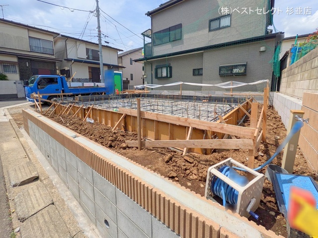 東京都杉並区永福1丁目の新築戸建て基礎写真 2025年5月14日撮影