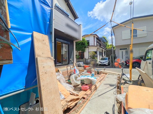 東京都杉並区永福1丁目の新築戸建て外構写真 2025年7月17日撮影