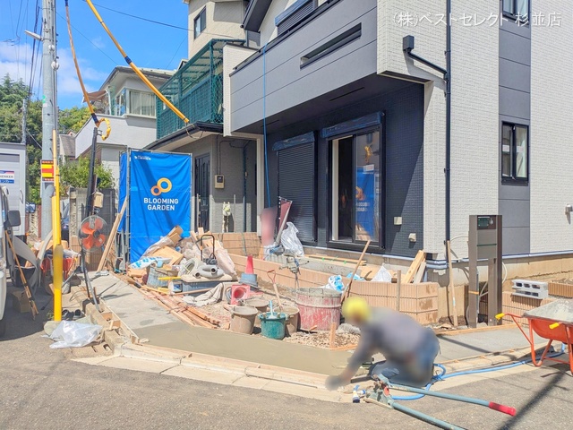 東京都杉並区永福1丁目の新築戸建て外構写真 2025年7月17日撮影