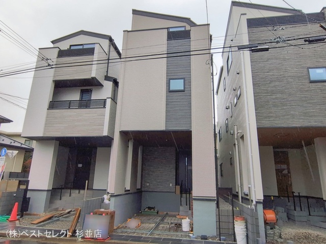 東京都中野区丸山１丁目の新築戸建て外構写真 2026年2月24日撮影