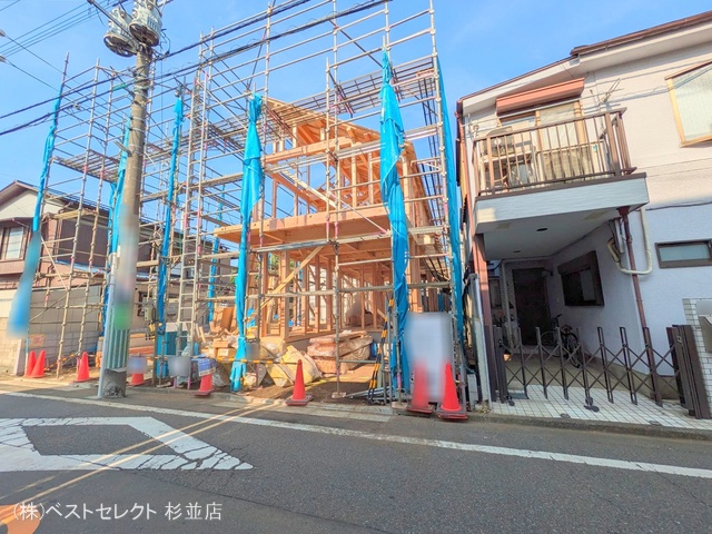 東京都杉並区成田東2丁目の新築戸建て上棟写真 2025年6月30日撮影