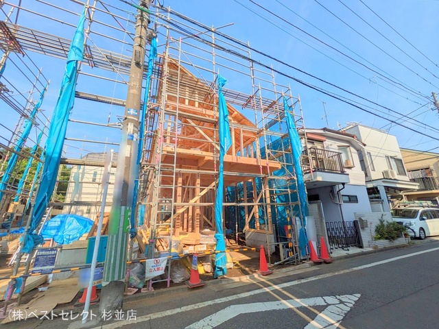 東京都杉並区成田東2丁目の新築戸建て上棟写真 2025年6月30日撮影